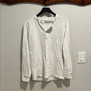 American Eagle Outfitters White Long Sleeve Tee Soft Cotton Casual
